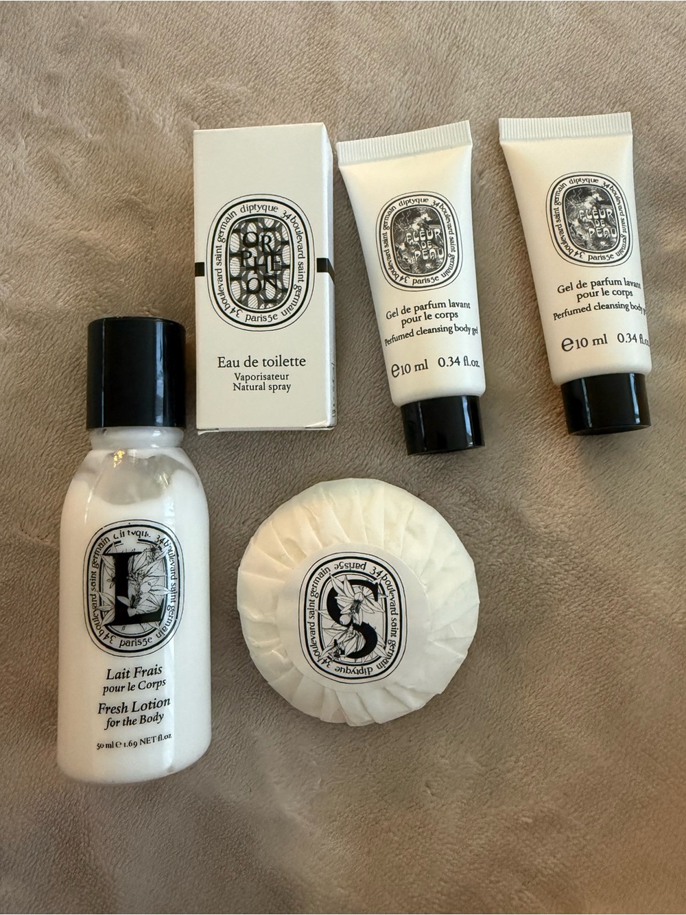 NEW Diptyque Fleur de Peau // Orphéon Travel Amenities Gift Set
